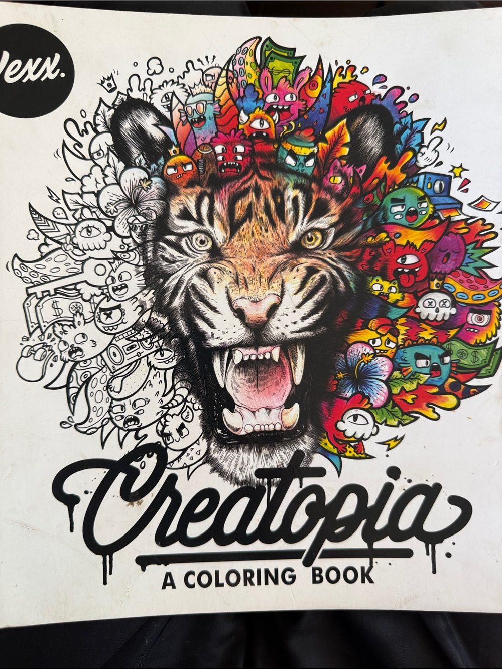 Topia Bold Tiger AMAZING coloring book for kids/adults. Family 🤩 fun 40/50 pages